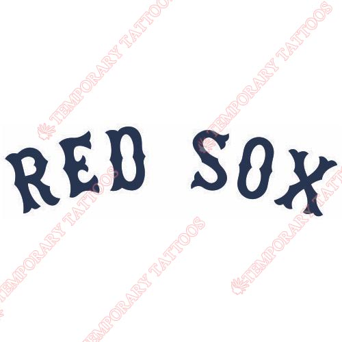 Boston Red Sox Customize Temporary Tattoos Stickers NO.1448
